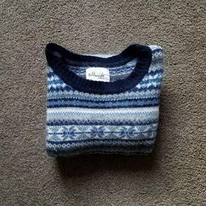 Blue Elbow Patch Sweater